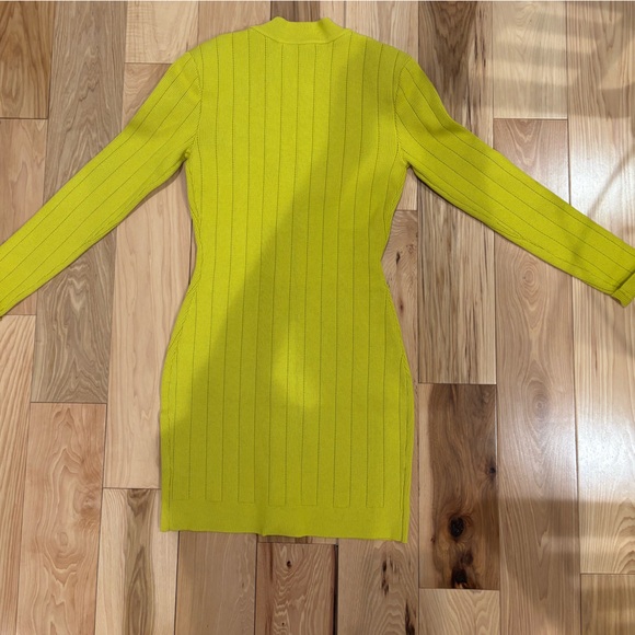 Endless Rose Shank Button V-Neckline Knit Mini Dress - Picture 11 of 15